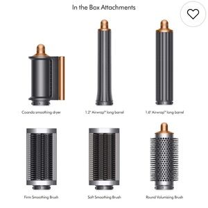 Dyson Hair Styling Attachments Set - Black and Gold